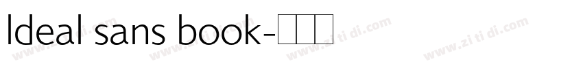 ldeal sans book字体转换